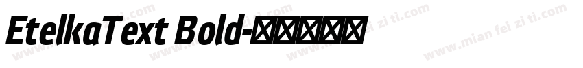EtelkaText Bold字体转换